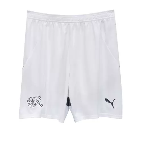 Switzerland Children Away EC Shorts white - 2024-25